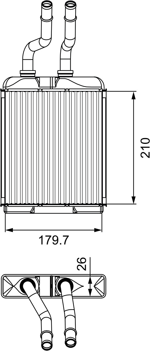 VALEO Fűtőradiátor 812278_VALEO